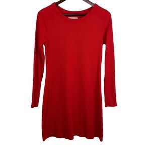 Everlane | Red The Ribbed Organic Cotton Mini Dress
